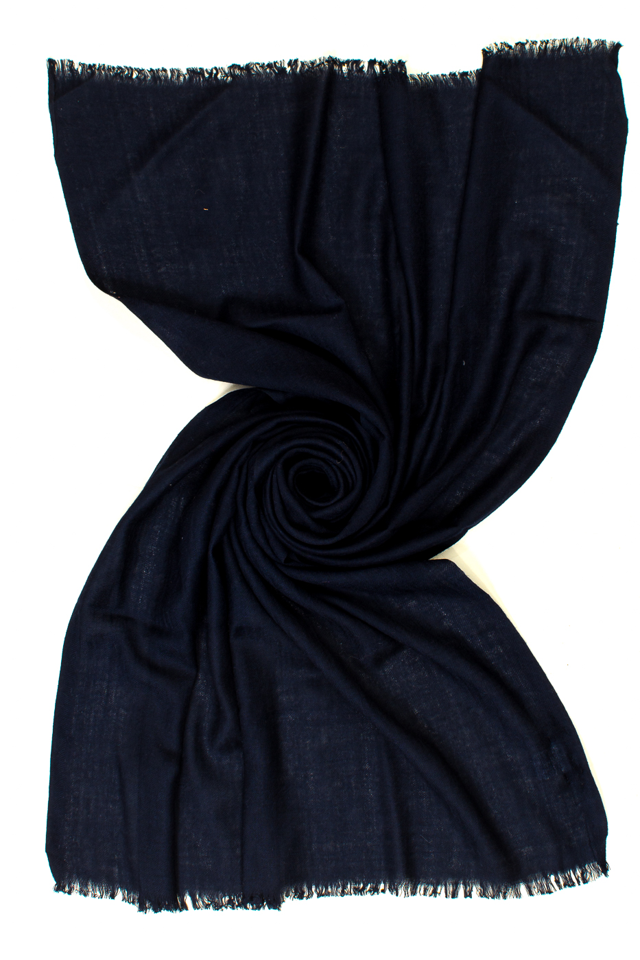 STOLA TINTA UNITA JACQUARD, 70X180  - NAVY BLU